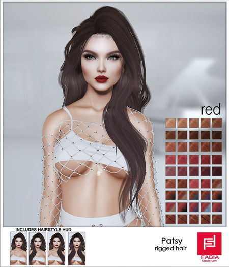 -FABIA- Mesh Hair   < Patsy> Red