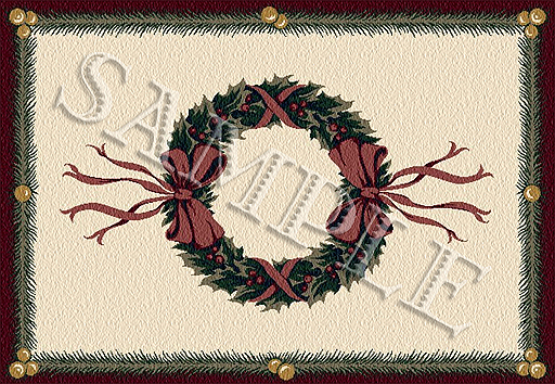 Rug (Holiday Wreath)