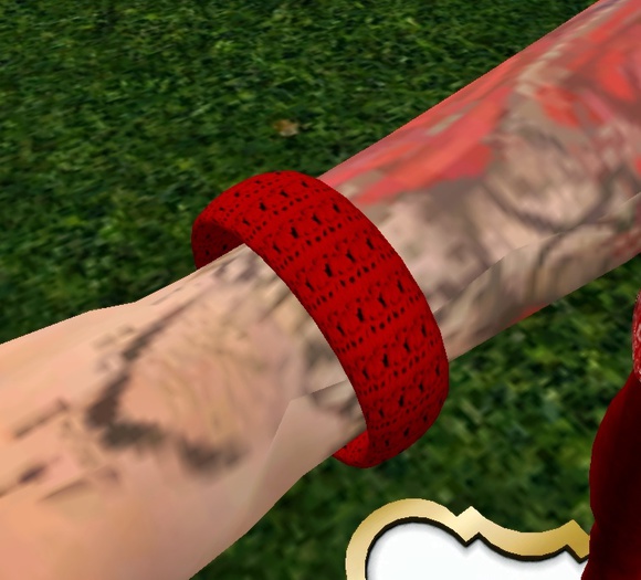 Crocheted X-Mas Bangle - By Needful Things