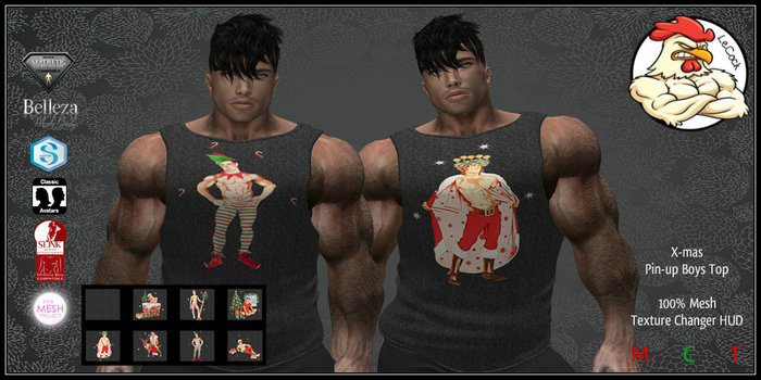 LeCock - X-mas Pin-up Boys Top