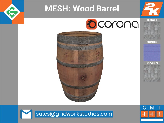 [ G.W.S. ] MESH: Wood Barrel