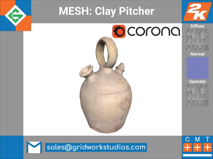 [ G.W.S. ] MESH: Clay Pitcher