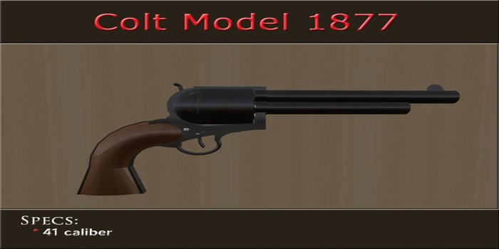 Colt Model 1877 (Light wood)
