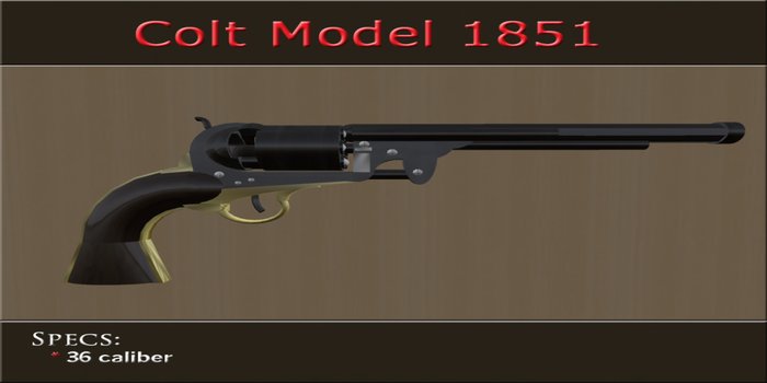 Colt Navy 1851 (Dark Wood) 