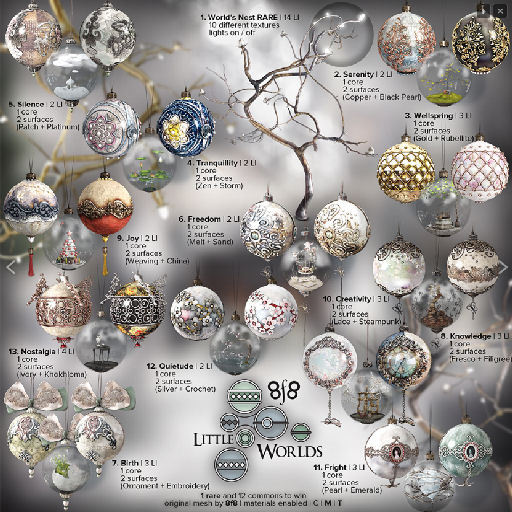 01 - 8f8 Little Worlds - World's Nest Box RARE