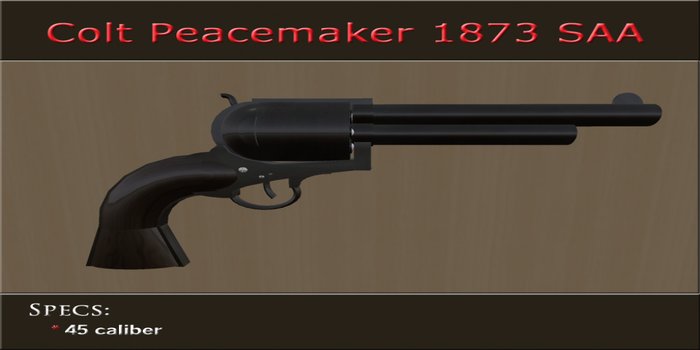 Colt Peacemaker 1873 SAA (Dark Wood)