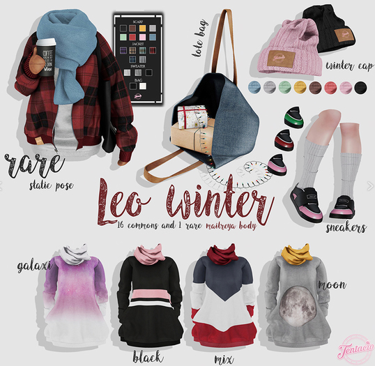 *Tentacio* Leo winter hoodie mix