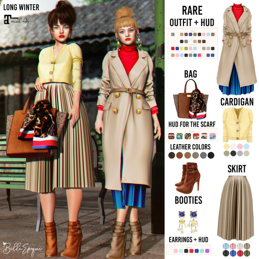 Belle Epoque { Long Winter } Skirt Sky