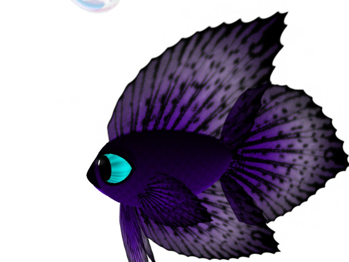 (7S) Uncommon Fish: Purple Betta