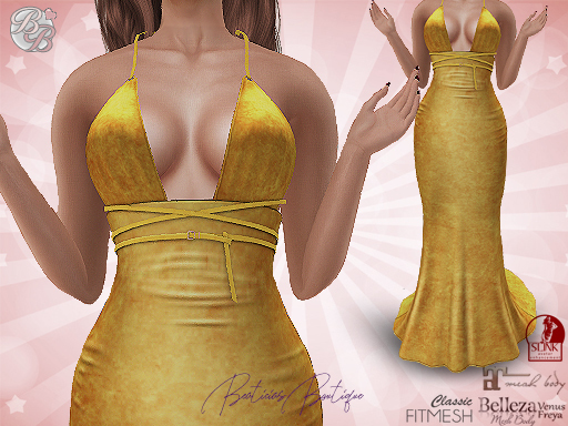 ♥ Yellow Velvet Gown ♥