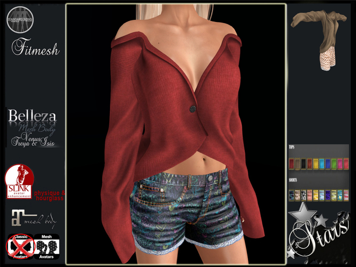 Stars - Maitreya, Slink, Belleza - Crystal