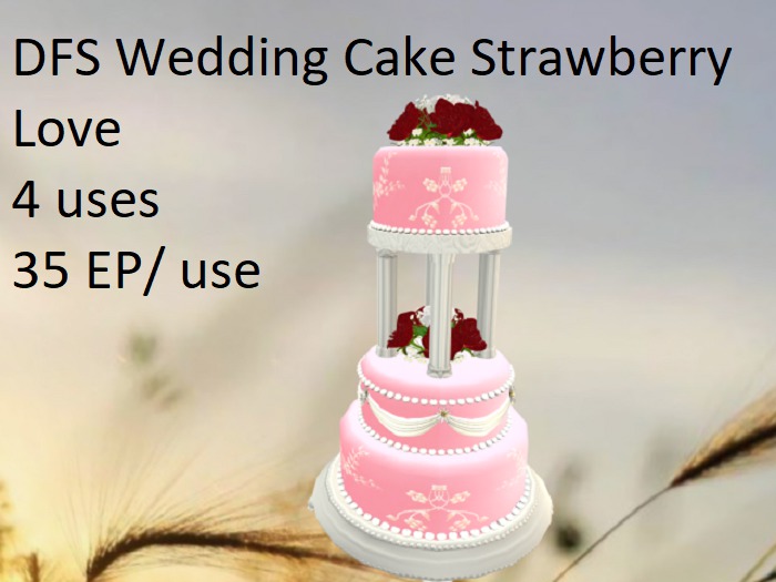 DFS Wedding Cake Strawberry Love