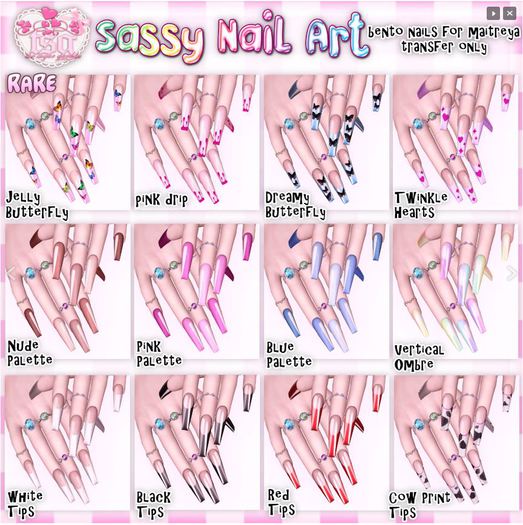 .tsg. Sassy Nail Art - Twinkle Hearts