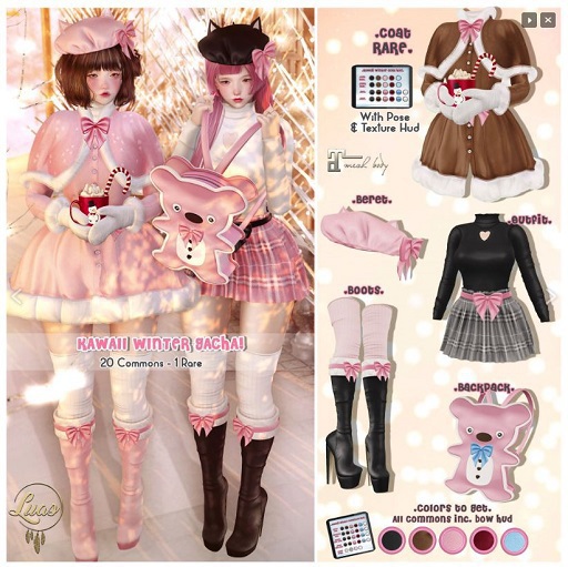 Luas Kawaii Winter Boots Black