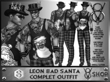 +V8 SHOP+ LEON BAD SANTA STYLE COMPLET OUTFIT SIGNATURE +DEMO