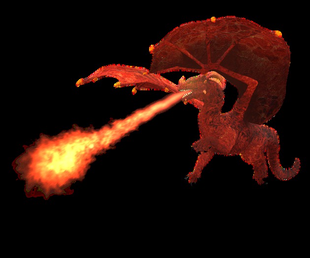 Yellow fire Dragon