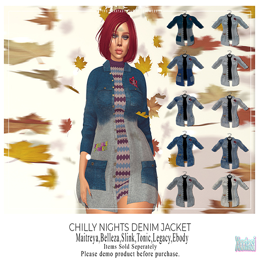 Xxxtasi - Chilly Nights Denim Jacket 05 [ADDME]