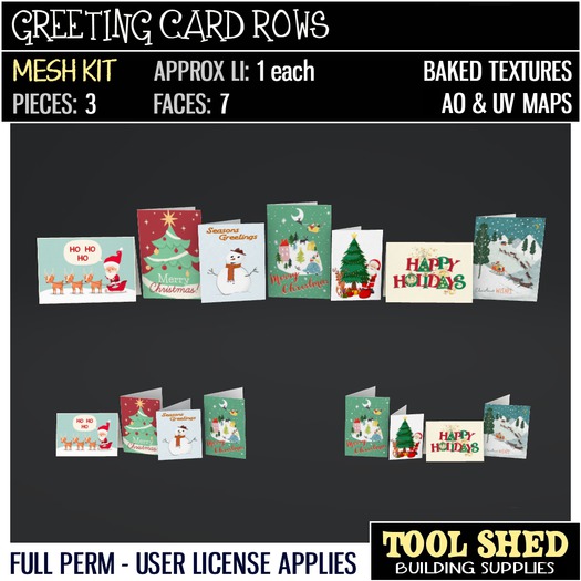 Tool Shed - Greeting Card Rows Kit