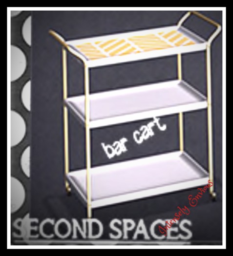 Second Spaces - Holiday Party - bar cart