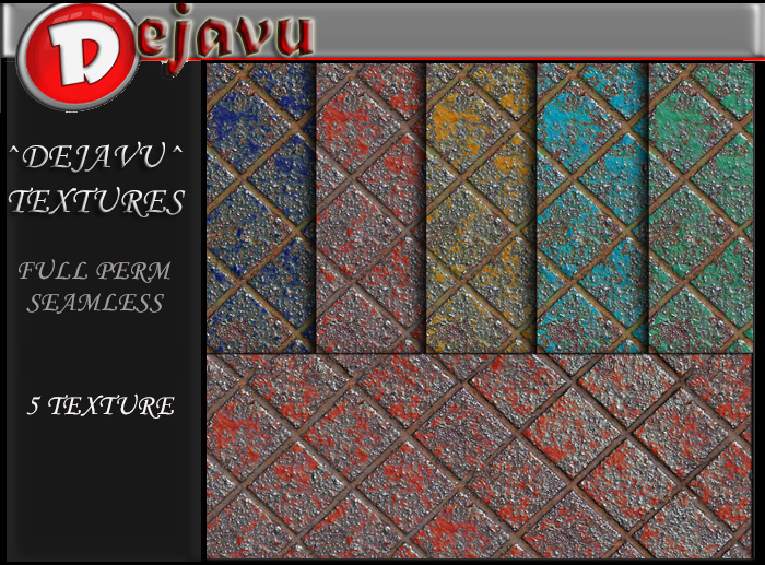 ^Dejavu^Full Perm Rusty Dirty Metal Plate Texture