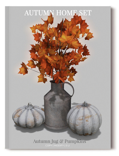 MINIMAL - Autumn Home Set - Jug & Pumpkins