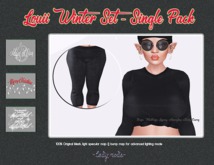 ~.lady mode.~ Louii Winter Set Single Color_dark grey
