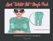 ~.lady mode.~ Louii Winter Set Single Color_lgt green misltetoe