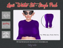 ~.lady mode.~ Louii Winter Set Single Color_purple