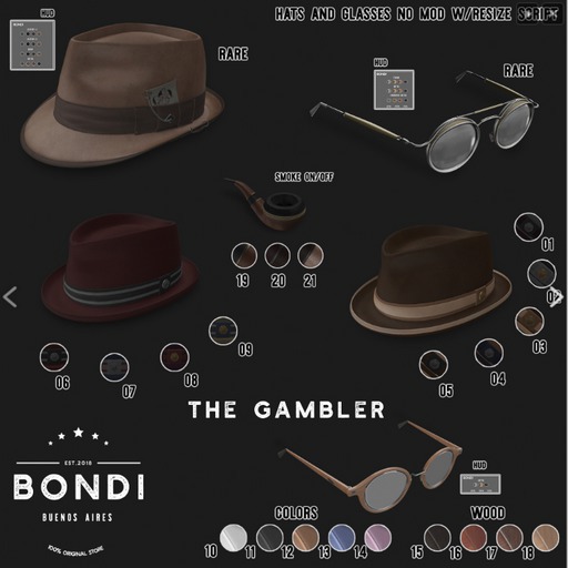 BONDI - The Gambler - Glasses A Color C 12
