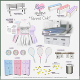 Pewpew! & kiwi / 14. Tennis Club Clock - Purple