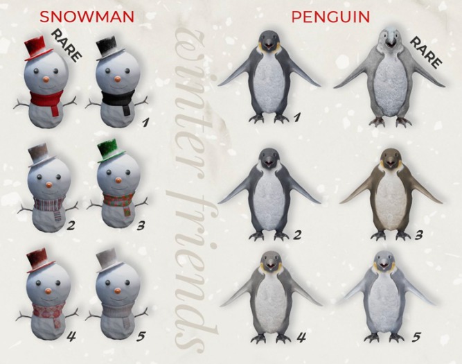 MINIMAL - Winter Friends - Snowman - 2