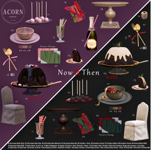 02. ACORN Now & Then Christmas Bowl -Blue