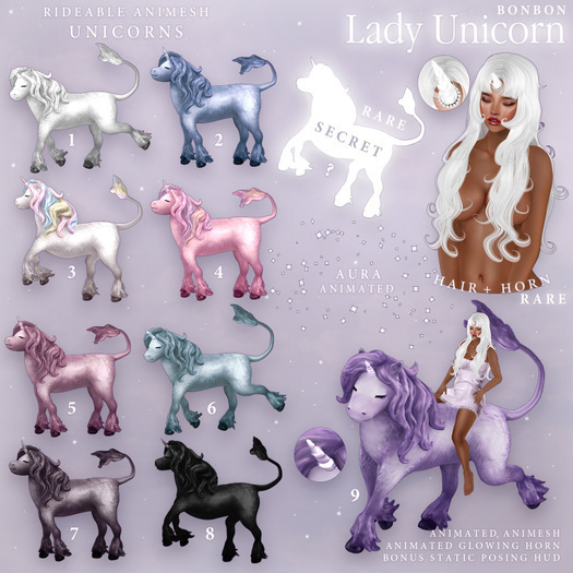 bonbon - lady unicorn - animesh unicorn 5