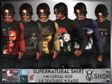 +V8 SHOP-SUPERNATURAL SHIRT UNIVERSAL HUD+