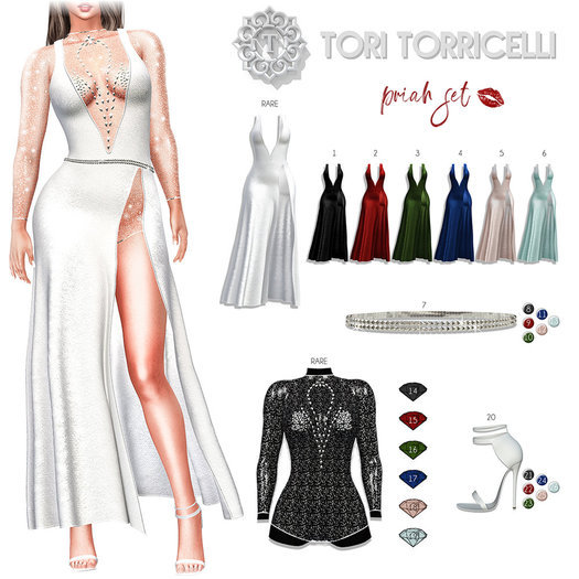 BOX RARE //  TORI TORRICELLI // Priah Set // BodySuit // White