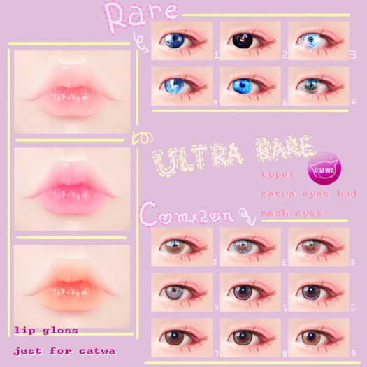 Kuriko//Deepsea// RARE (catwa eyes) Pack