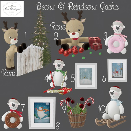 Bee Designs Bears and Reindeers Gacha 6
