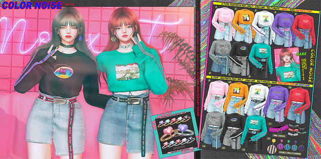 AMITOMO - Color Noise GACHA - Hair - RARE