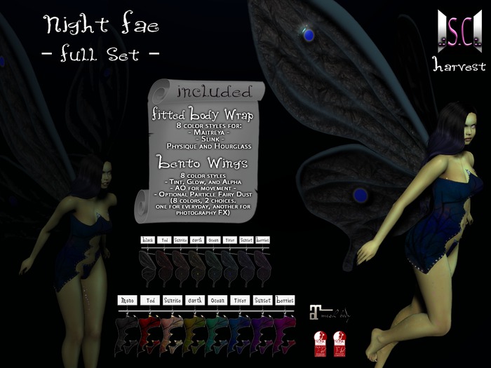.:S.C:. Harvest - Night Fae - FULL SET!