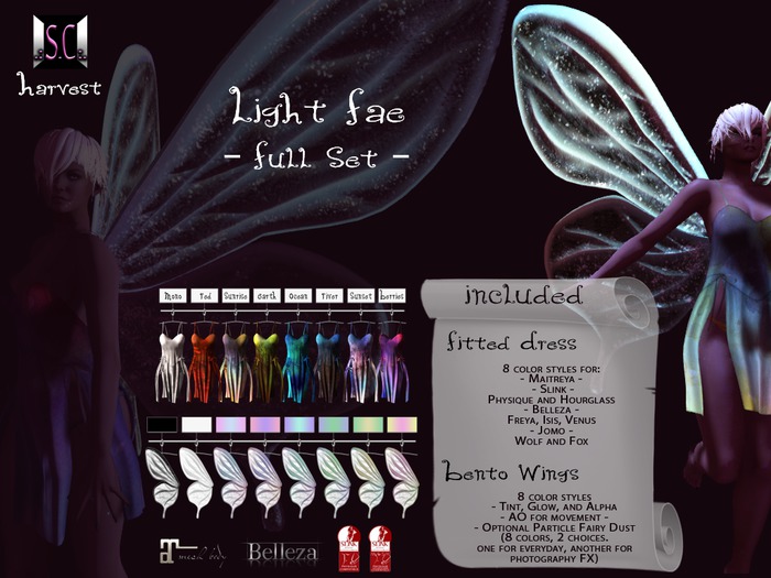 .:S.C:. Harvest - Light Fae - FULL SET!