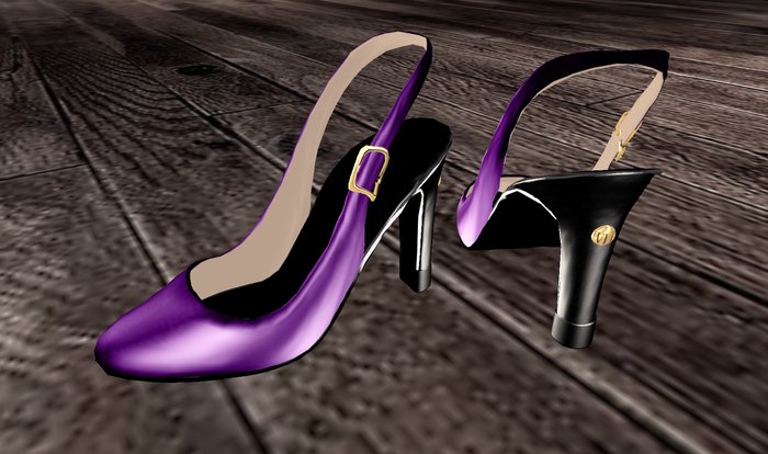 *VLC* Slingback Pumps - Violet