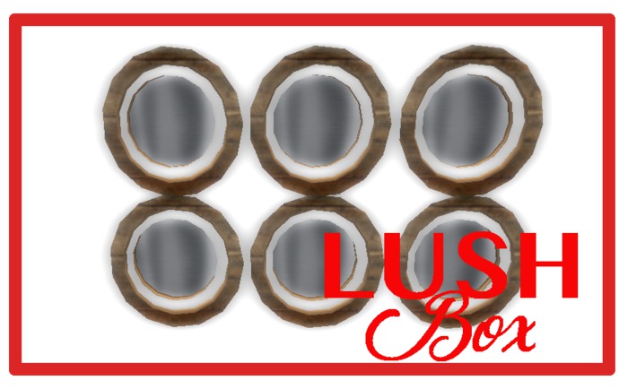 {Lush Box} - 3 decker Natural Mirror