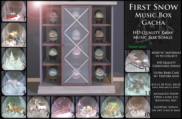 3rd Eye_ First Snow 10 Music Box ( Bike ) UNCOMMON