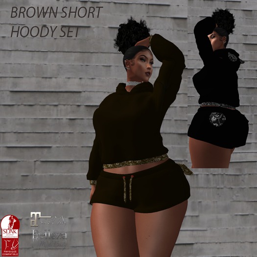 Brown Bombshell Hoody set main image 0
