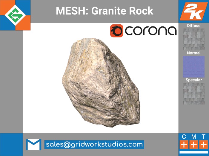 [ G.W.S. ] MESH: Granite Rock Large