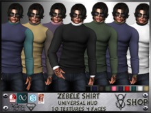 +V8 SHOP+ SHIRT ZEBELE UNIVERSAL HUD+