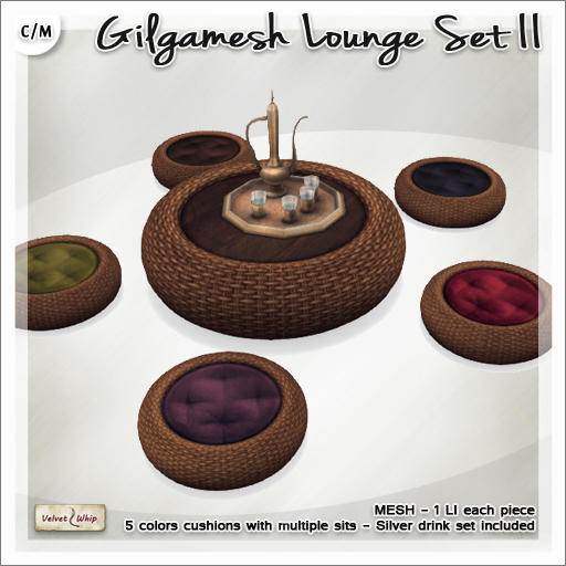 Second Life Marketplace [V/W] Gilgamesh Lounge Set II Oriental
