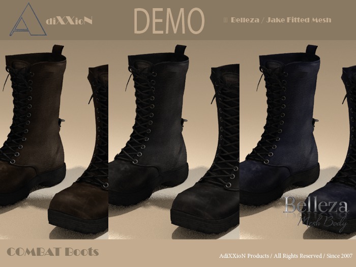 Belleza Jake .: AdiXXioN :. Boots Combat Tropa DEMO