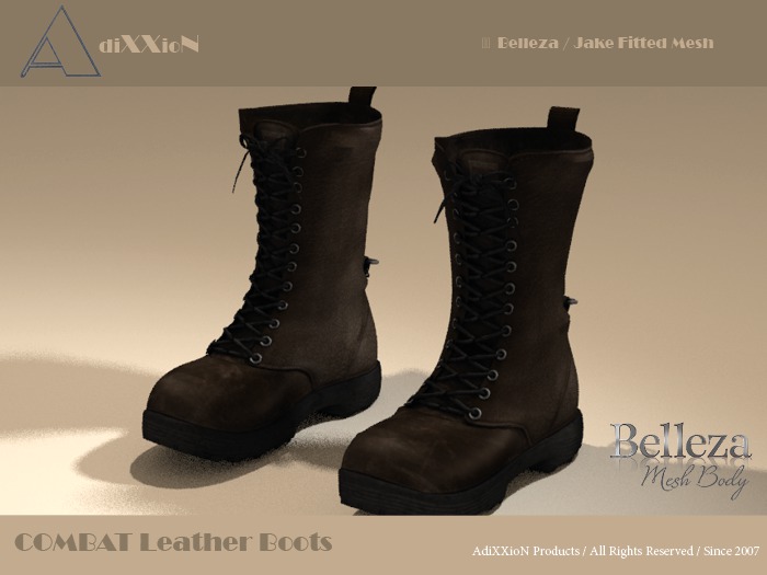 Belleza Jake .: AdiXXioN :. Boots Combat Tropa Leather