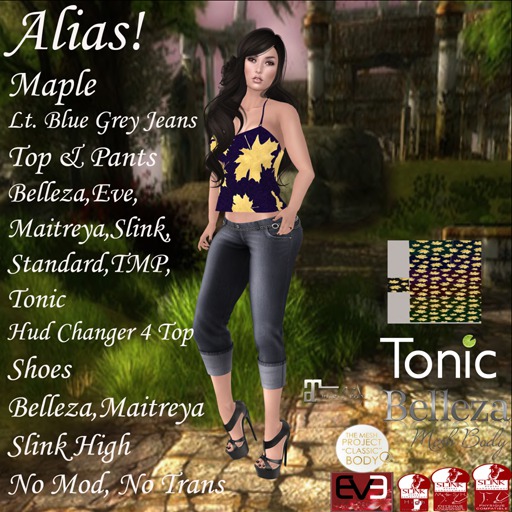 Alias! Maple w/Light Blue Grey Jeans *Rez Bag*